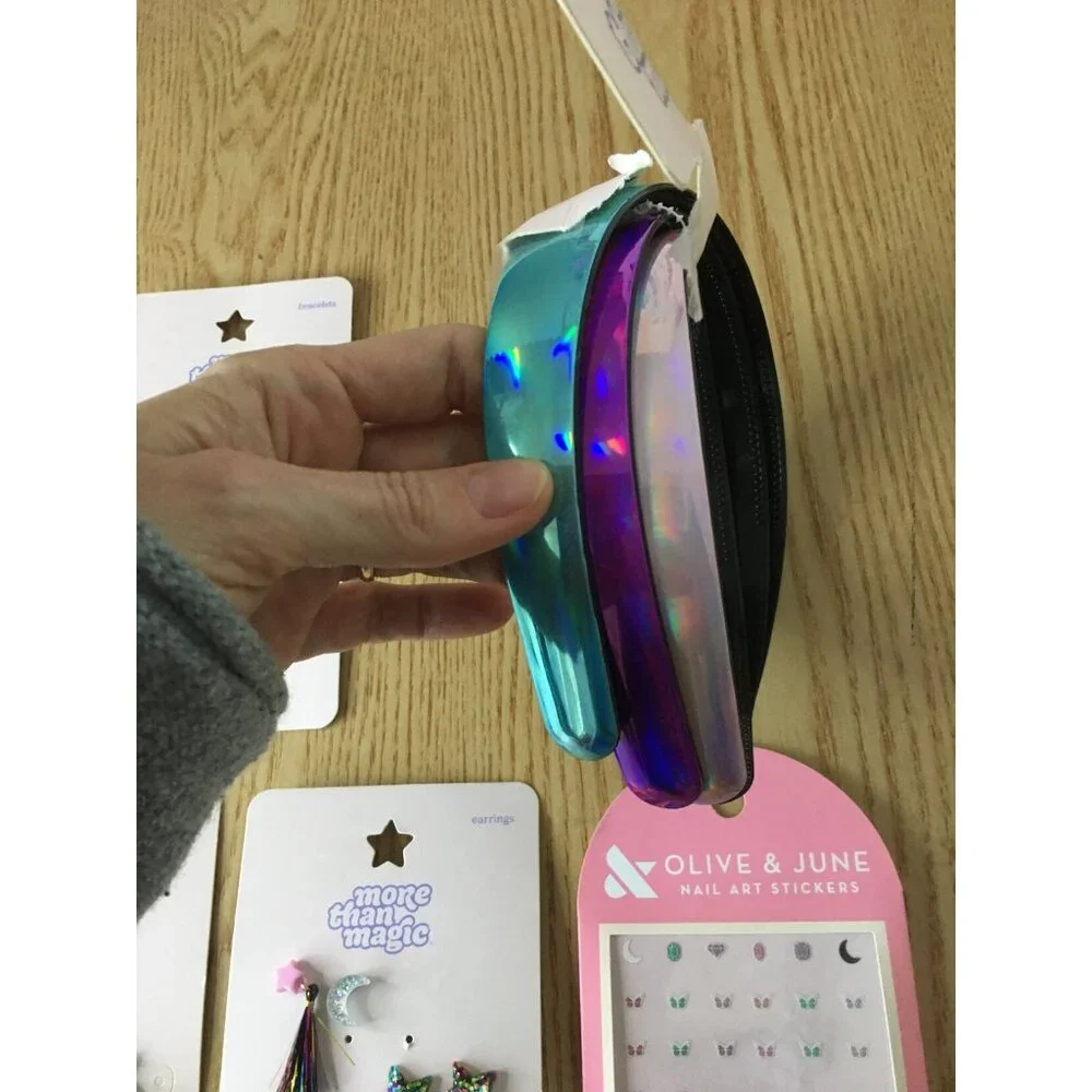New Bundle Of 5 Girls Headbands Jewelry And Nail Stickers
